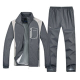 LBL Hombres Chándal Rayas Otoño Invierno Slim Fit Conjunto para hombre Chaqueta Outwear a prueba de viento Pantalones de chándal Conjunto de dos piezas Ropa deportiva para hombres 5XL