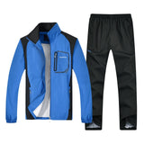 LBL Hombres Chándal Rayas Otoño Invierno Slim Fit Conjunto para hombre Chaqueta Outwear a prueba de viento Pantalones de chándal Conjunto de dos piezas Ropa deportiva para hombres 5XL