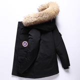 Chaqueta de plumas de invierno para hombre Chaqueta de plumón corta de Canadá Ropa de trabajo al aire libre Chaqueta de invierno gruesa para hombre