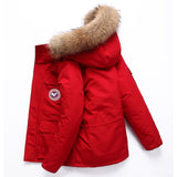 Chaqueta de plumas de invierno para hombre Chaqueta de plumón corta de Canadá Ropa de trabajo al aire libre Chaqueta de invierno gruesa para hombre