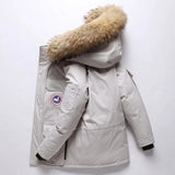Chaqueta de plumas de invierno para hombre Chaqueta de plumón corta de Canadá Ropa de trabajo al aire libre Chaqueta de invierno gruesa para hombre