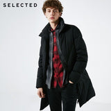 SELECCIONADO Chaqueta de plumón de invierno para hombre Nuevo abrigo de cuello vertical de plumón de pato para hombre Traje de abrigo de plumón medio largo S | 418412572