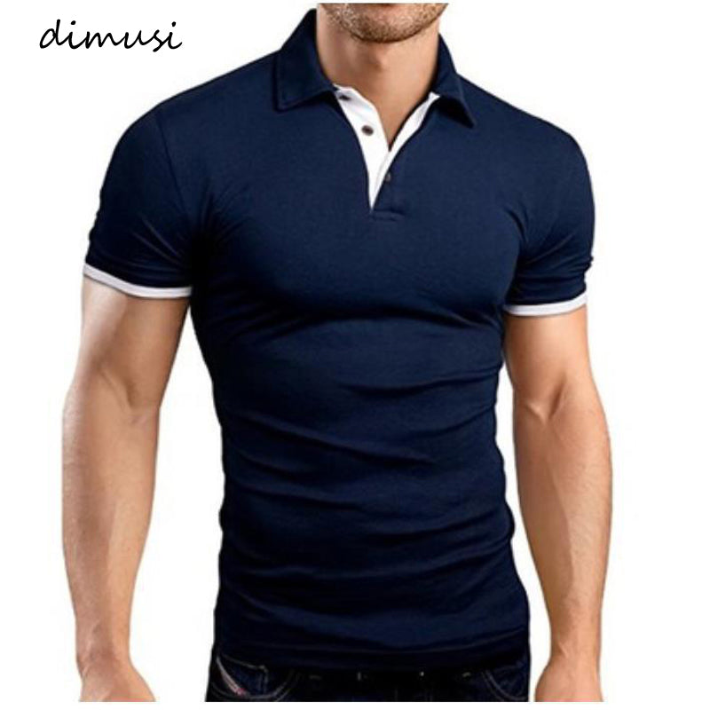 DIMUSI Hombres Tops Camisas Verano Moda Hombres Manga corta Polos delgados Camisas MaleTops Tees Para Hombre Marca Ropa 5XL, YA910